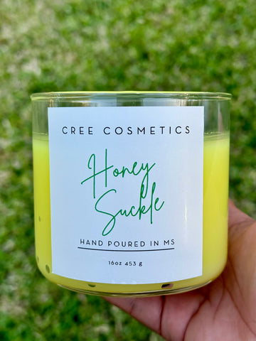 Honey Suckle 3 Wick Candle